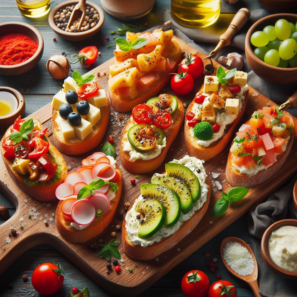 Artful Appetizers: DIY Bruschetta with Endless Toppings