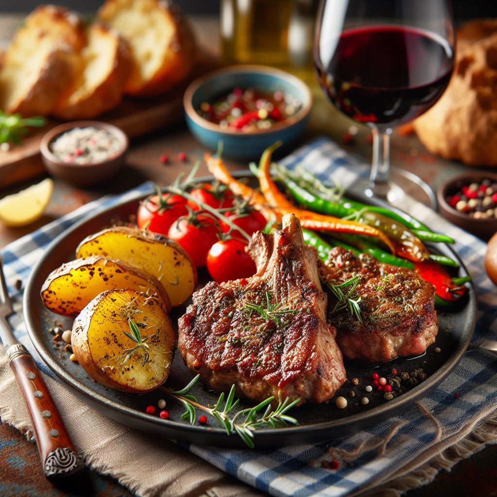 Roasted Lamb cothletes