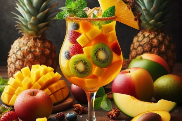 Mango Pineapple Sangria: Tropical Fruit Medley