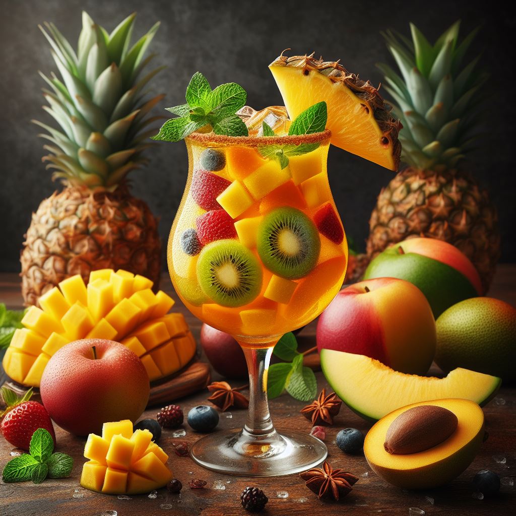 Mango Pineapple Sangria: Tropical Fruit Medley